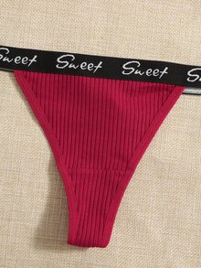 7pack Letter Tape Thong - Multicolor - View 4