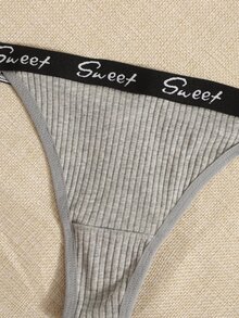 7pack Letter Tape Thong - Multicolor - View 5