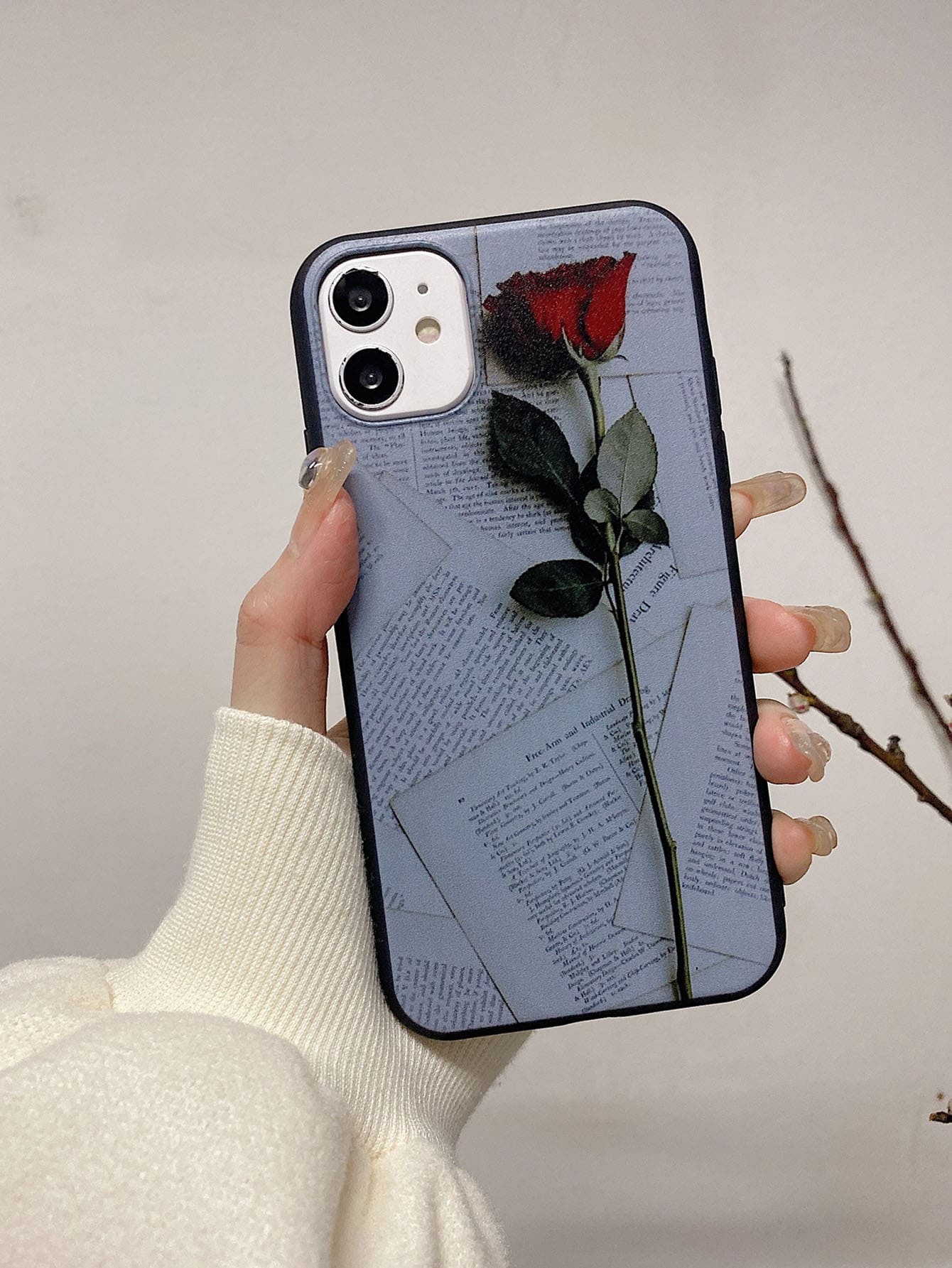 Vỏ điện thoại hình hoa hồng - Nhiều màu - Xem 1