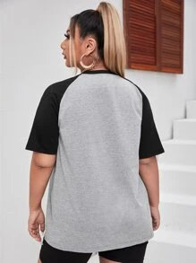 Áo thun Plus size Khối Màu Giải trí - Nhiều màu - Xem 2