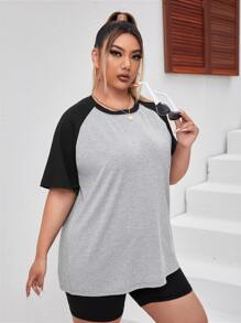 Áo thun Plus size Khối Màu Giải trí - Nhiều màu - Xem 3