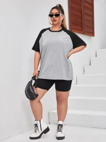 Áo thun Plus size Khối Màu Giải trí - Nhiều màu - Xem 4