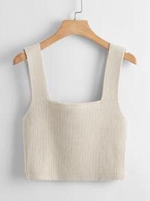 Flirla Top unicolor tejido de canalé