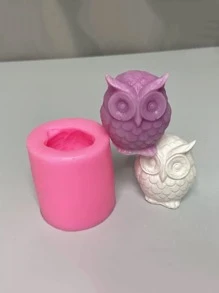 1入組貓頭鷹設計巧克力模具 - 粉色 - 查看 4