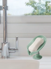 1 pieza Jabonera con diseño de hoja - Verde - Ver 3