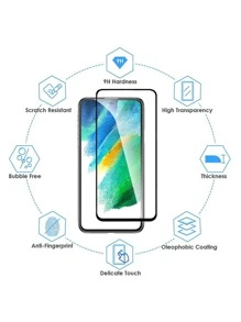 2pcs HD Screen Protection Film Compatible With Samsung Galaxy S21 FE - Clear - View 6