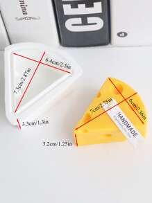 1 pieza Molde de silicona queso en forma de DIY - Blanco - Ver 5