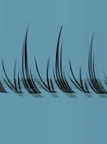 HSPM 1box 8mm-10mm Individual False Eyelashes - Black - View 2