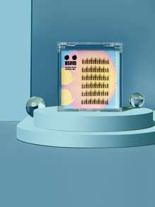 HSPM 1box 8mm-10mm Individual False Eyelashes - Black - View 3