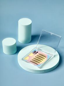 HSPM 1box 8mm-10mm Individual False Eyelashes - Black - View 6