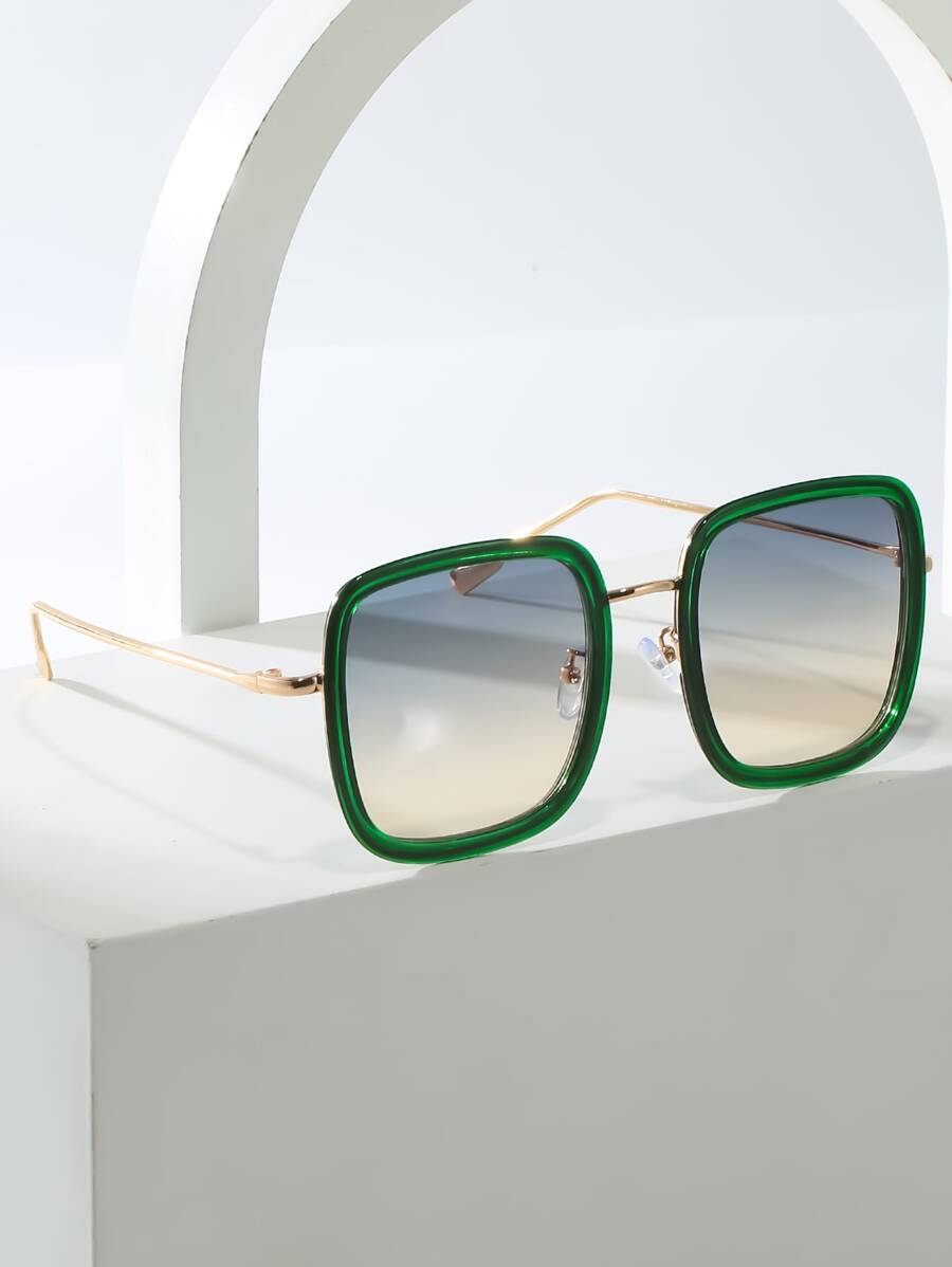 Ombre Lens Fashion Glasses - Multicolor - View 1