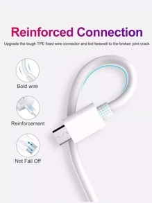 2m微USB數據線 - 白色 - 查看 3