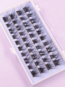 1 caja Pestañas postizas individual - Negro - Ver 2