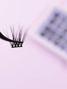 1 caja Pestañas postizas individual - Negro - Ver 4