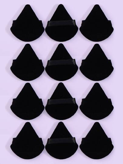 MAANGE 12 قطعة إسفنجة مثلثة الشكل لبودرة التجميل، إسفنجة مخملية للاستخدام الجاف، سهلة الحمل للسفر والمكياج، رخيصة، ديكور الغرفة، مكياج، سفر، غرفة النوم، اكسسوارات المكياج، إسفنجة، خلاط المكياج، إسفنجة بودرة، إسفنجة مكياج، رخيصة، هدايا عيد الميلاد، هدايا للنساء، هدايا