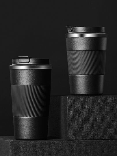 كوب قهوة من الفولاذ المقاوم للصدأ كوب عازل صحي للسفر والسيارات، زجاجة ماء عازلة