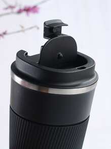 Stainless Steel Coffee Cup Thermal Mug Non-Slip Travel Car Insulated Bottle Water Bottle - Black - View 4