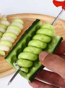 Máy cắt xoắn ốc 1 cái rau - Đỏ - Xem 2
