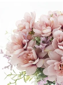 1束人造花朵 - 粉色 - 查看 3