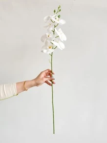 1 件 31.5 英寸塑料人造卡特兰花（无瓶），仿真花装饰家居装饰、假植物、秋季装饰、房间、书桌、花园装饰、房间装饰用品、情人节、礼物