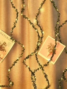 1入組人造葉子藤 - 綠色 - 查看 6