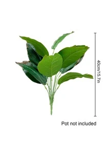1入組人造盆栽樹葉 - 綠色 - 查看 7