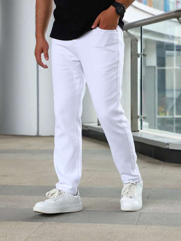 Men Slant Pocket Jeans