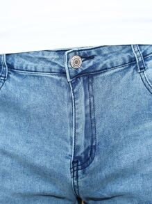 Hombres Jeans de ajuste mom con bolsillos oblicuos - Lavado ligero - Ver 5
