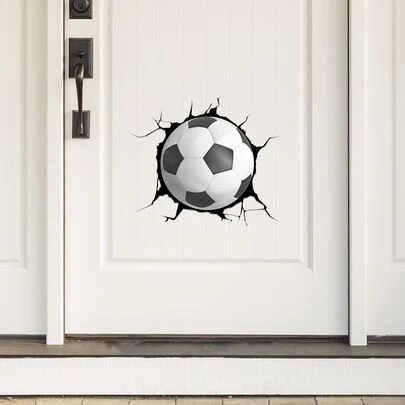 1 miếng dán tường họa tiết bóng đá, nhãn dán, decal dán tường, decal vinyl trang trí nhà cửa, vật dụng trang trí mùa xuân làm mới ngôi nhà của bạn, nhãn dán trang trí lễ hội quà tặng sinh nhật tốt nghiệp trang trí trường học bất ngờ trang trí ký túc xá trở lại trường trang trí phòng học đồ dùng học tập