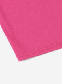 SHEIN Fille Robe ajustée manches multicouches