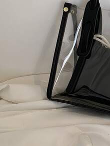 Túi Xách tay Nữ Đôi tay cầm - màu đen - Xem 4