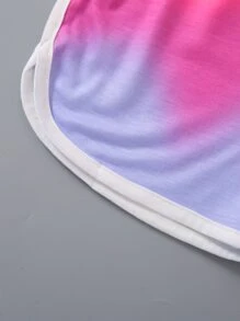 SHEIN Young Girl Ombre Contrast Binding Cami Jumpsuit - Multicolor - View 5