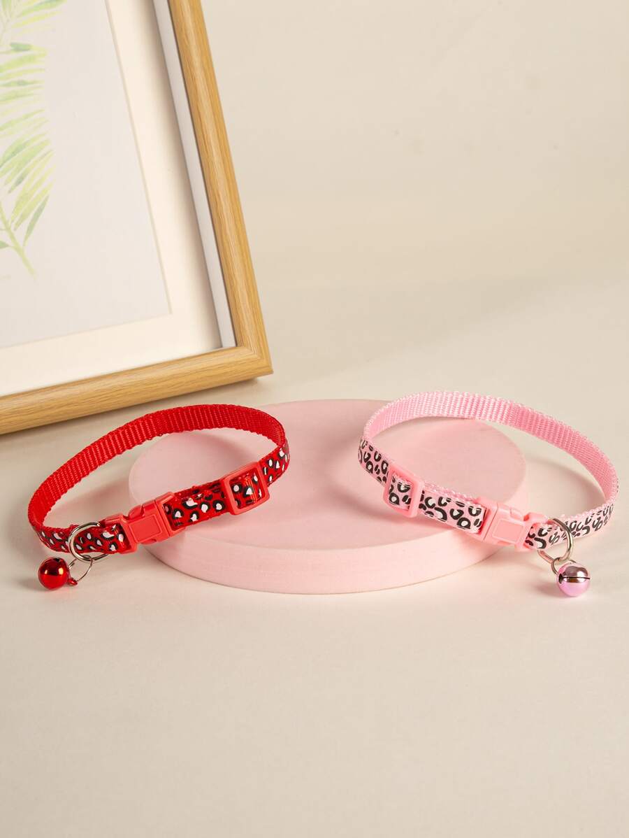 2 cái Leopard Print Pet Collar - Nhiều màu - Xem 1
