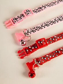 2 cái Leopard Print Pet Collar - Nhiều màu - Xem 2