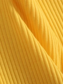 SHEIN Đầm bé gái Thắt lưng viền lá sen Gân đan Hoa Boho - Nhiều màu - Xem 3