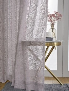 Bức màn rèm đơn hình con bướm thêu - Hồng - Xem 2