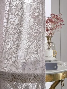 Bức màn rèm đơn hình con bướm thêu - Hồng - Xem 7