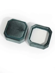 1pc Random Color Ring Box, Modern Plastic Square Ring Storage Holder For Home - Multicolor - View 4