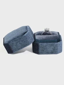 1pc Random Color Ring Box, Modern Plastic Square Ring Storage Holder For Home - Multicolor - View 5