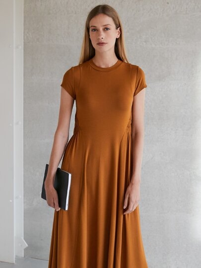 MOTF PREMIUM モーダル シャーリングドレス