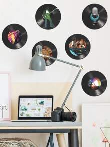 6 cái Ghi lại Thiết kế Tường Sticker - Nhiều màu - Xem 1