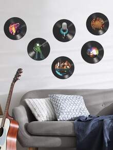 6 cái Ghi lại Thiết kế Tường Sticker - Nhiều màu - Xem 2