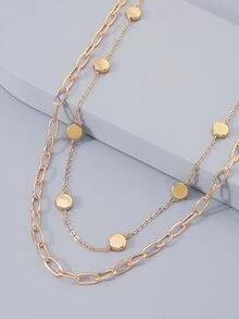 vòng cổ trang trí nhiều lớp - Vàng - Xem 2