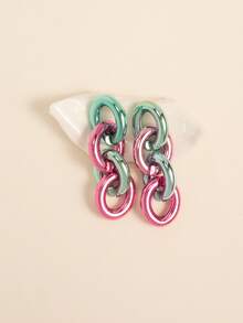 Bông tai thả chuỗi - Nhiều màu - Xem 2