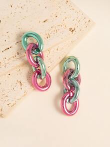 Bông tai thả chuỗi - Nhiều màu - Xem 5