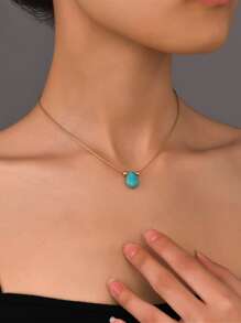 Vòng cổ trang trí hình giọt nước - Nhiều màu - Xem 1