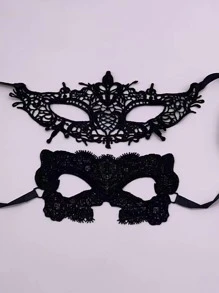 Black Fashion Costume Eyewear - Black - View 2