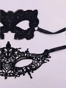 Black Fashion Costume Eyewear - Black - View 3