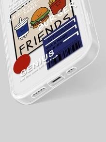 卡通圖案透明手機殼相容 iPhone15/15Plus/15Pro/15Promax - 彩色 - 查看 5