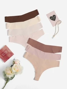 7pack Plus Plain Thong - Multicolor - View 1